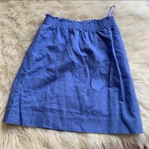 Jcrew sidewalk skirt linen with pockets 0